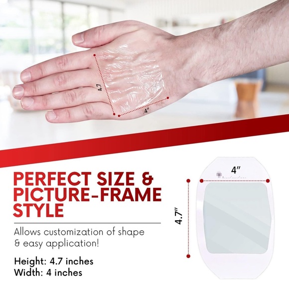 Healqu 30 Pieces Transparent Film Dressing Clear Waterproof Bandages - Picture 2 of 5